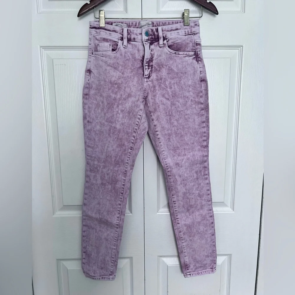 Universal Thread™ Pink Acid Wash High Rise Skinny Ankle Jeans-Size 0/25